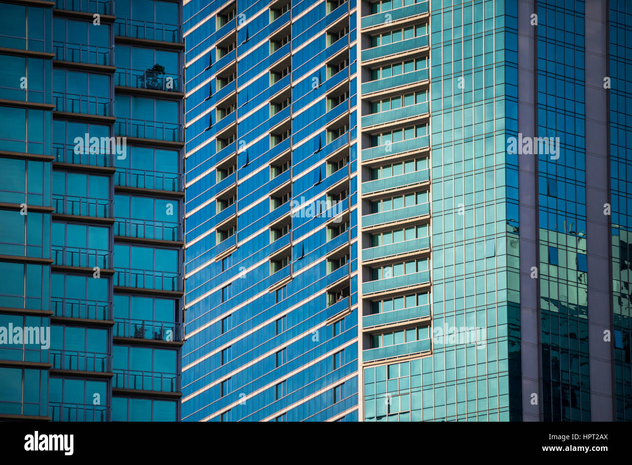 Detail view of apartments in the Ala Moana area Stock Photo Alamy