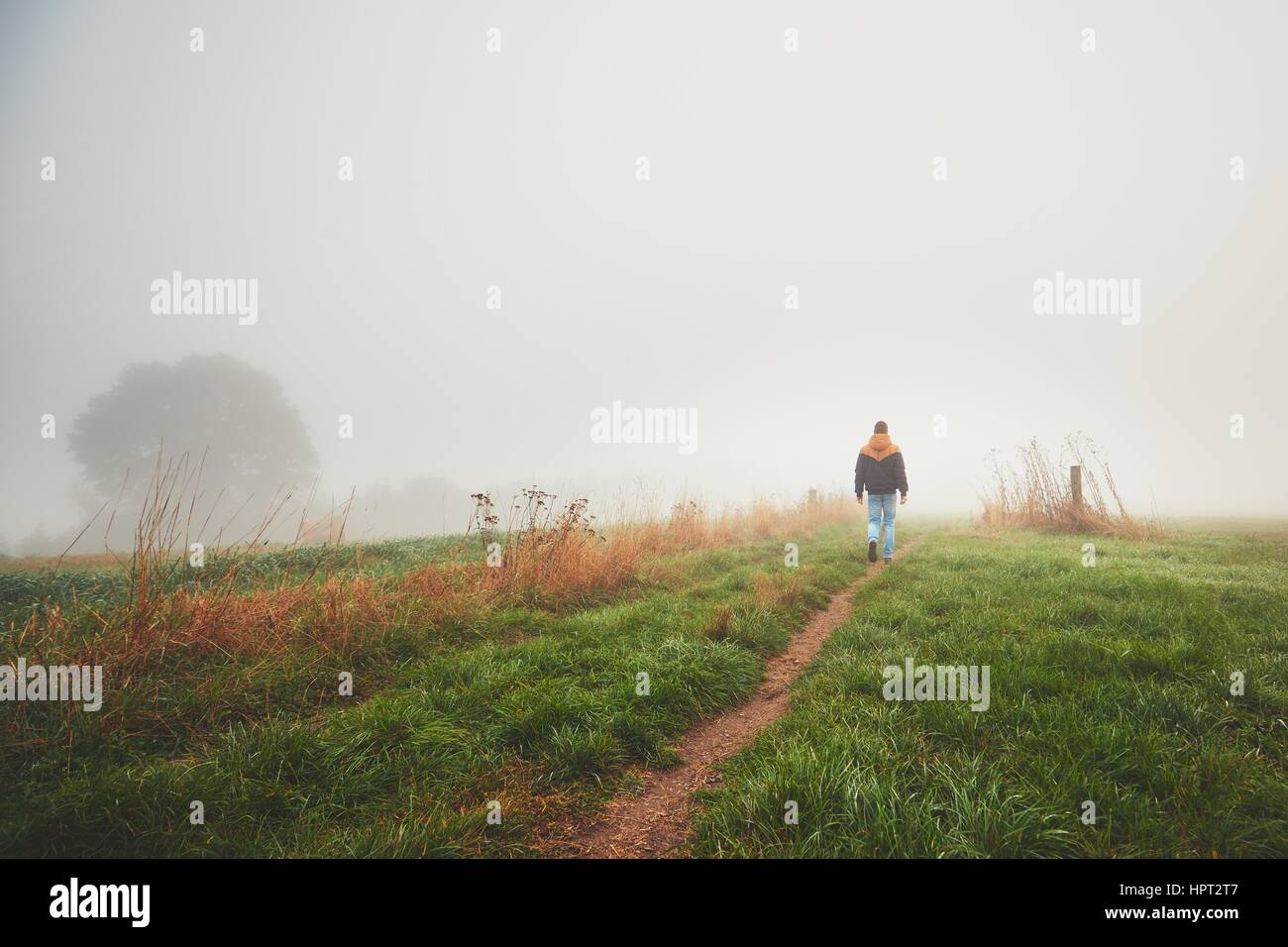 Lonely young man hi-res stock photography and images - Alamy