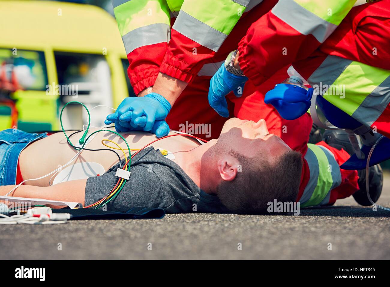 Ambulance Ems Emergency Stock Photos & Ambulance Ems Emergency Stock
