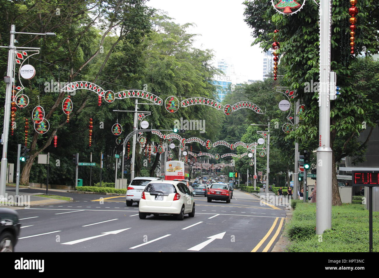 Orchard street in Singapore Stock Photo