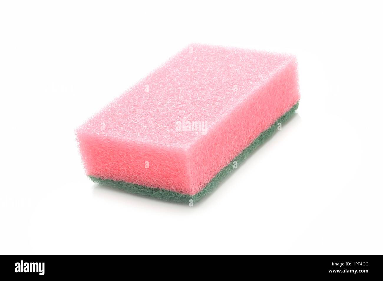 Cleaning sponges. Isolated on white background Stock Photo - Alamy