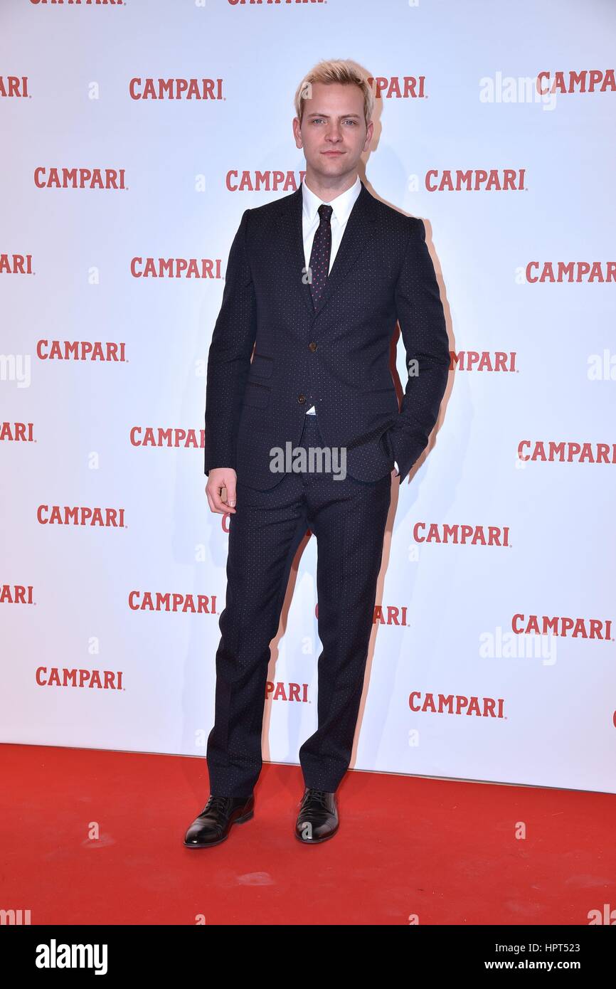 Gala evening for the launch of the Short Movie 'Campari Red Diaries' at Palazzo Delle Esposizioni  Featuring: Alessandro Borghi Where: Rome, Italy When: 26 Feb 2014 Credit: IPA/WENN.com  **Only available for publication in UK, USA, Germany, Austria, Switzerland** Stock Photo