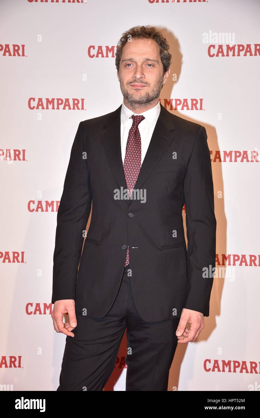 Gala evening for the launch of the Short Movie 'Campari Red Diaries' at Palazzo Delle Esposizioni  Featuring: Claudio Santamaria Where: Rome, Italy When: 24 Jan 2017 Credit: IPA/WENN.com  **Only available for publication in UK, USA, Germany, Austria, Switzerland** Stock Photo