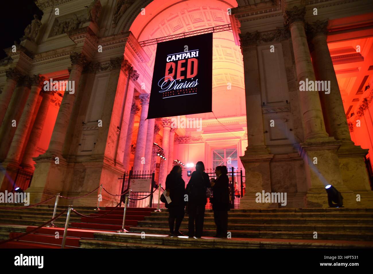 Gala evening for the launch of the Short Movie 'Campari Red Diaries' at Palazzo Delle Esposizioni  Featuring: Atmosphere Where: Rome, Italy When: 24 Jan 2017 Credit: IPA/WENN.com  **Only available for publication in UK, USA, Germany, Austria, Switzerland** Stock Photo