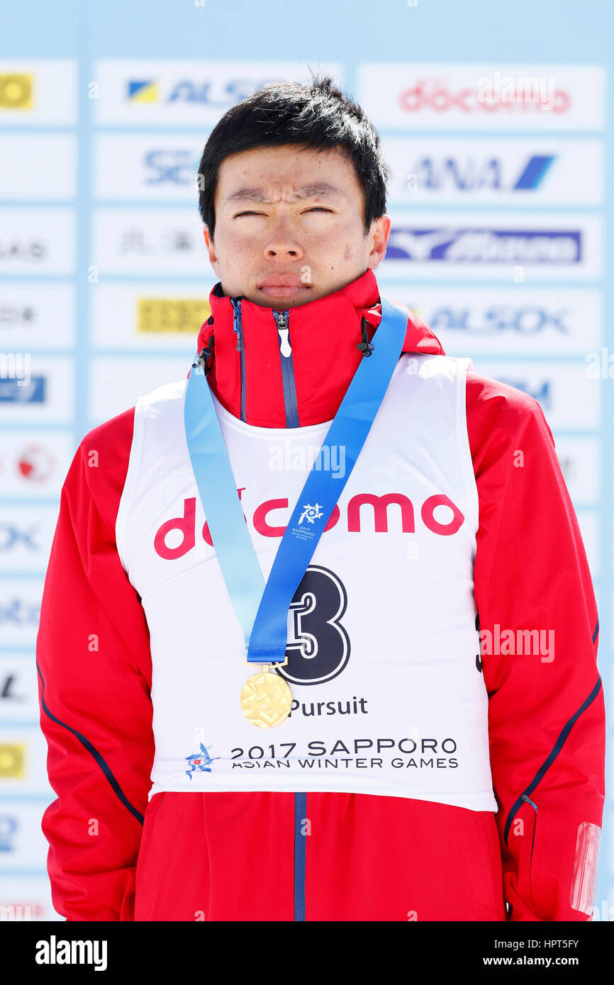 Hokkaido, Japan. 24th Feb, 2017. Mikito Tachizaki (JPN) Biathlon : Men ...