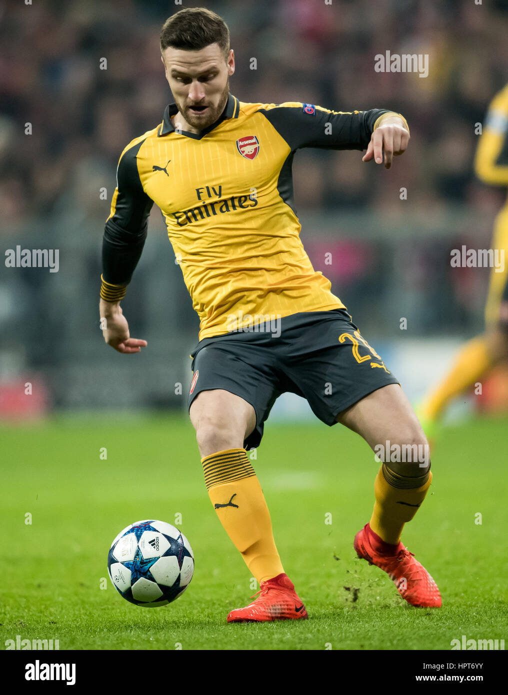 Arsenal's Shkodran Mustafi, photographed during the UEFA Champions ...