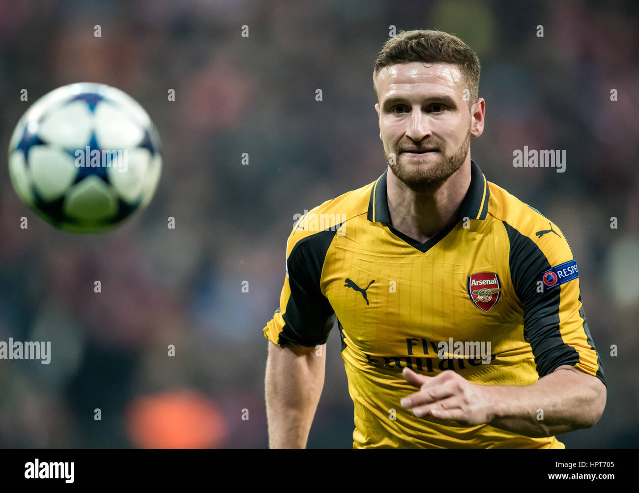 Arsenal's Shkodran Mustafi, photographed during the UEFA Champions ...