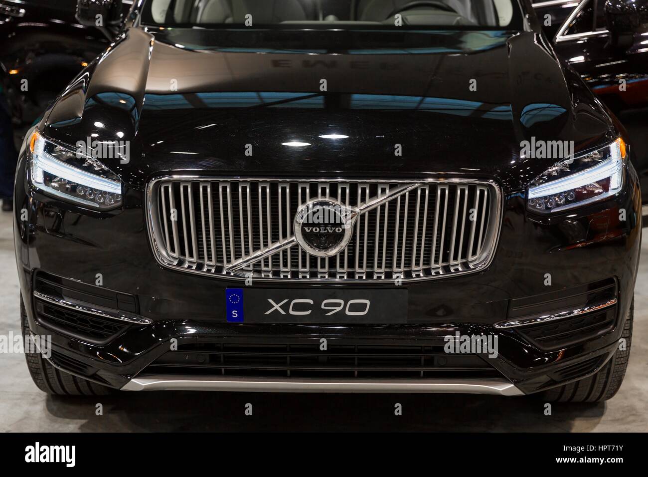 Chicago, IL, USA. 8th Feb, 2017. Interior of the Volvo XC90 at the Chicago Auto Show at McCormick Place Convention Center in Chicago, IL. Tuesday, February 8th, 2017 Credit: Gary E Duncan Sr/ZUMA Wire/Alamy Live News Stock Photo