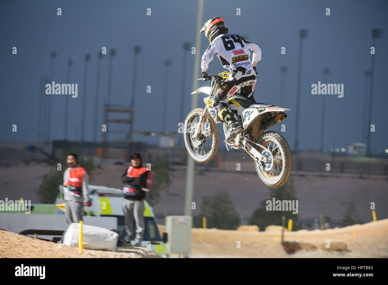 Losail Motocross Track, Qatar. 24th Feb, 2017. Thomas Covington during the  opening day of the Motocross Grand Prix of Qatar Credit: Tom Morgan/Alamy  Live News Stock Photo - Alamy