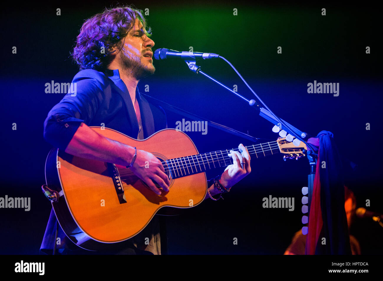 Milan, Italy. 24th Feb, 2017. The English singer-songwriter JACK SAVORETTI performs live on stage at Fabrique during the 'Sleep No More Tour' Credit: Rodolfo Sassano/Alamy Live News Stock Photo