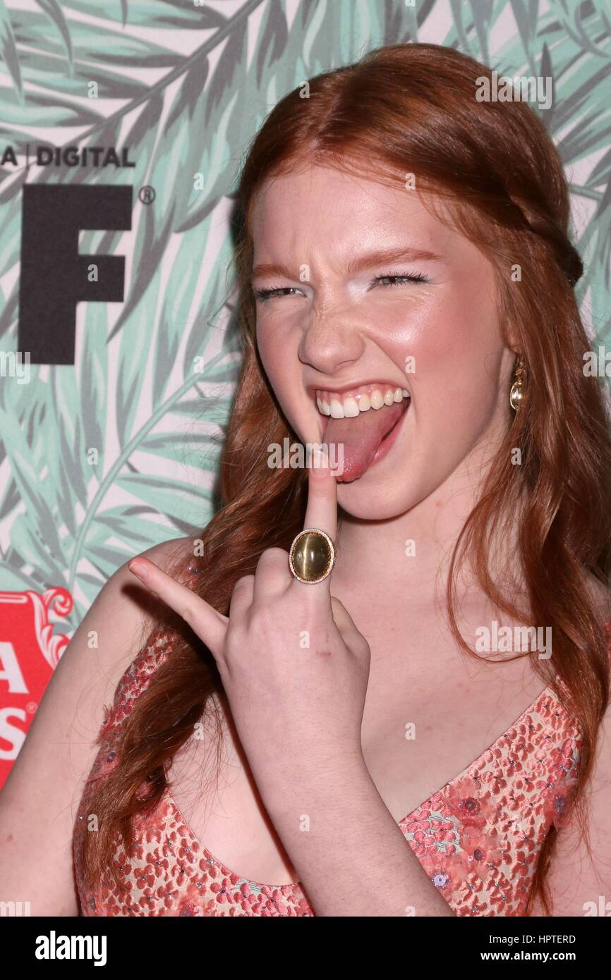 Los Angeles, CA, USA. 24th Feb, 2017. Annalise Basso at arrivals for Women In Film Pre-Oscar Cocktail Party, Nightingale Plaza, Los Angeles, CA February 24, 2017. Credit: Priscilla Grant/Everett Collection/Alamy Live News Stock Photo