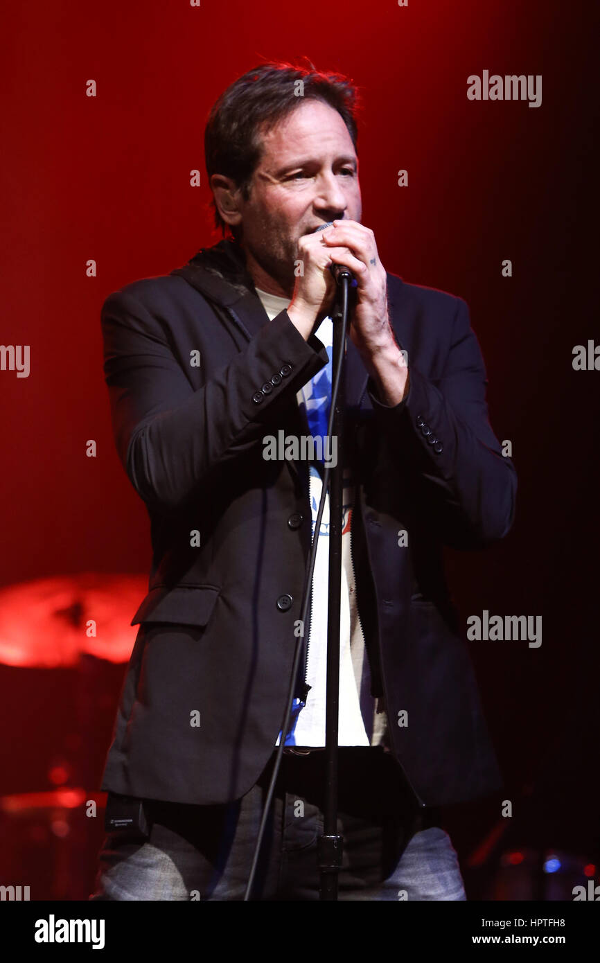 New York, USA. 23rd Feb, 2017. David Duchovny performs in concert at the Paramount on February 23, 2017 in Huntington, New York. Credit: Debby Wong/Alamy Live News Stock Photo