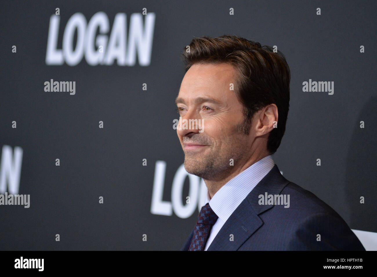 New York, USA. 24 Feb 2017. Hugh Jackman attends the 'Logan' New York special screening at Rose Theater, Jazz at Lincoln Center on February 24, 2017 in New York City.  credit:  Erik Pendzich/Alamy Live News Stock Photo