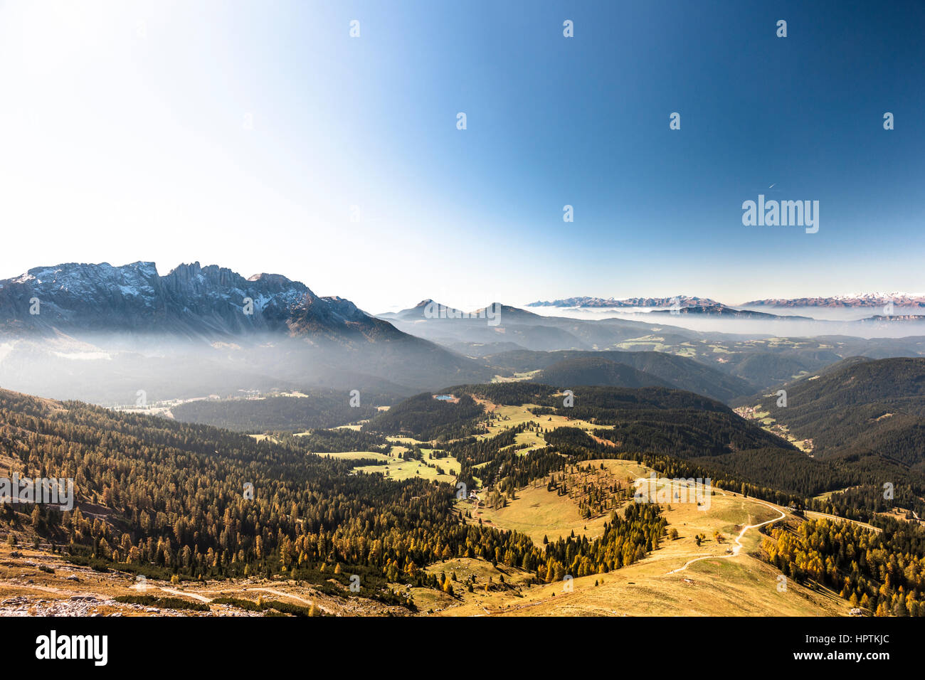 Italy, South Tyrol, Latemar, Schwarzhorn, Weisshorn Stock Photo - Alamy
