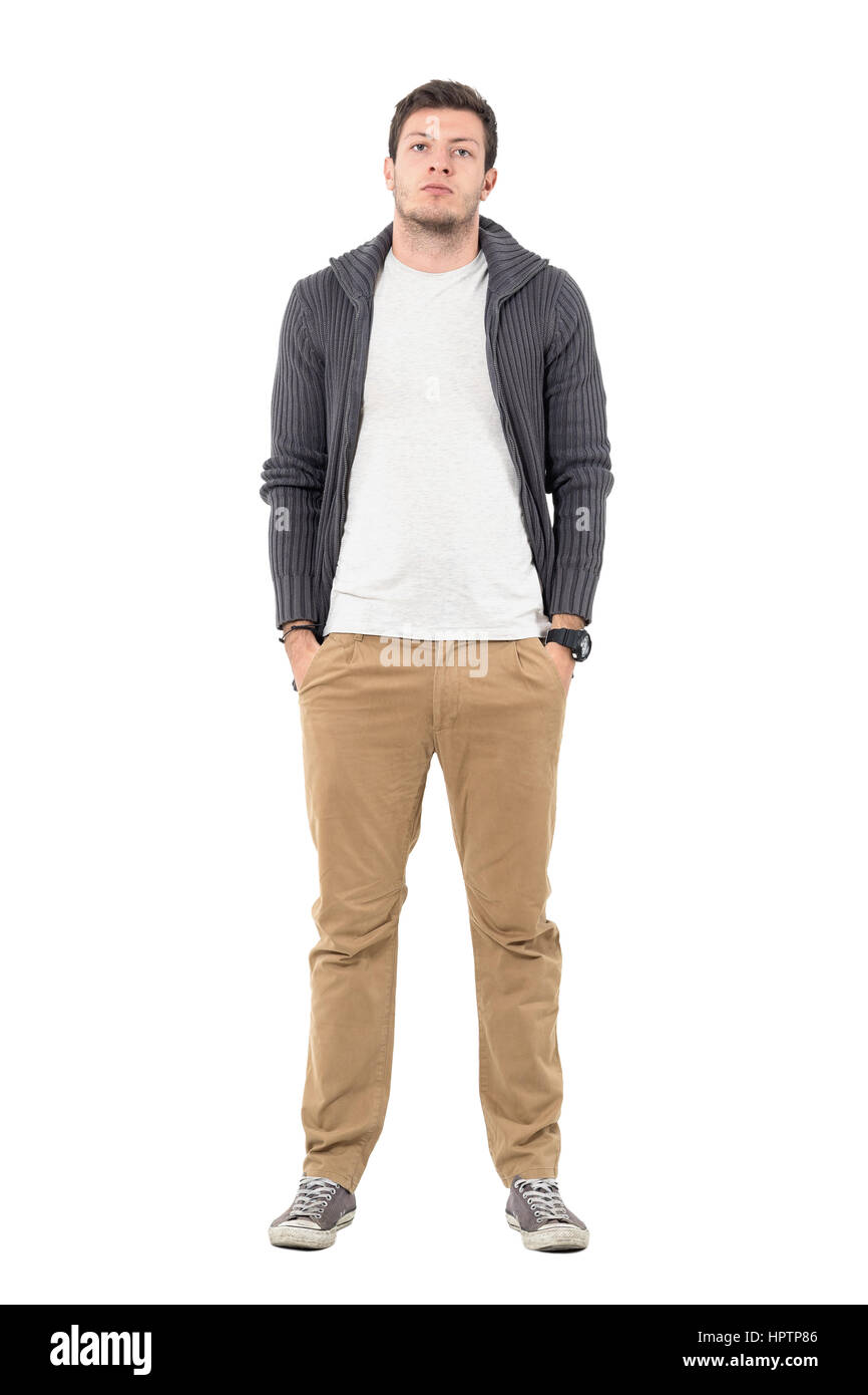Casual Man Wearing Zip Sweater Over White Shirt Posing With Hands In Stock Photo Alamy Casual Man Wearing Zip Sweater Over White Shirt Posing With Hands In Stock Photo Alamy