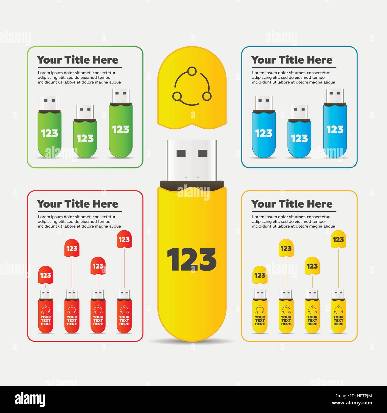 Infographics. Usb flash card bar chart Stock Vector Image & Art Alamy