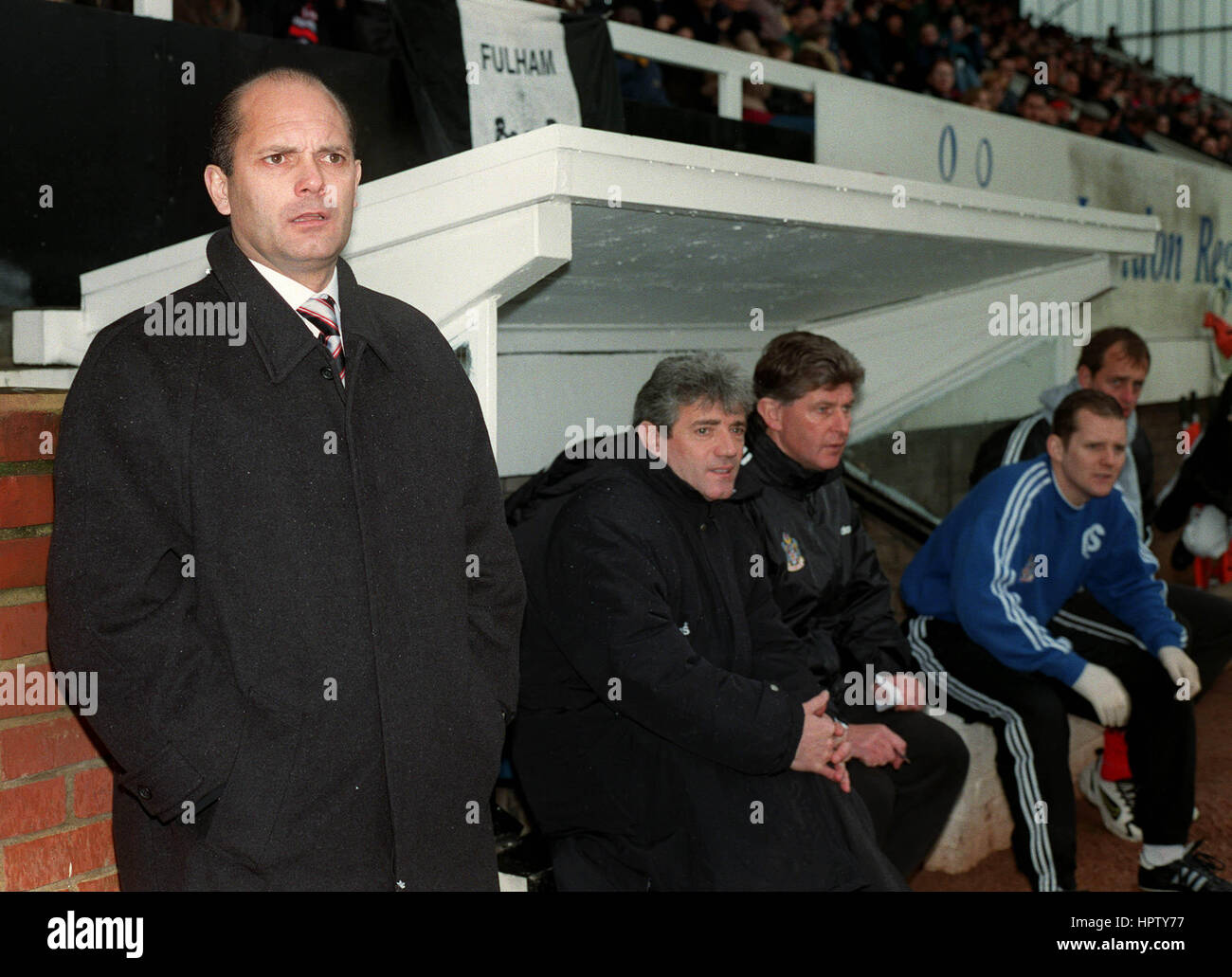 RAY WILKINS KEVIN KEEGAN FULHAM MANAGEMENT TEAM 08 January 1998 Stock Photo