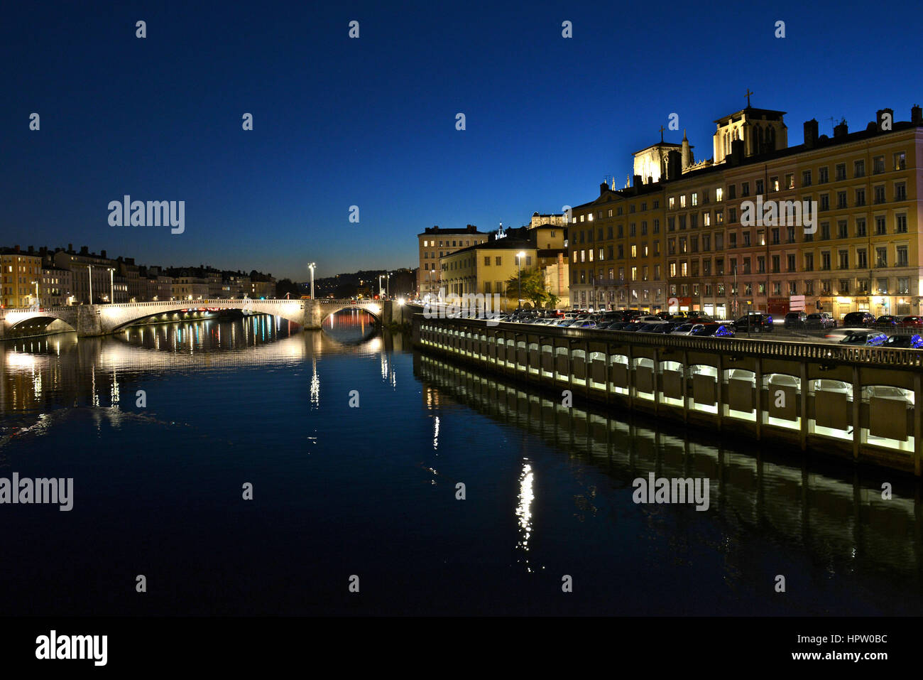 Lyon (south-eastern France) Stock Photo