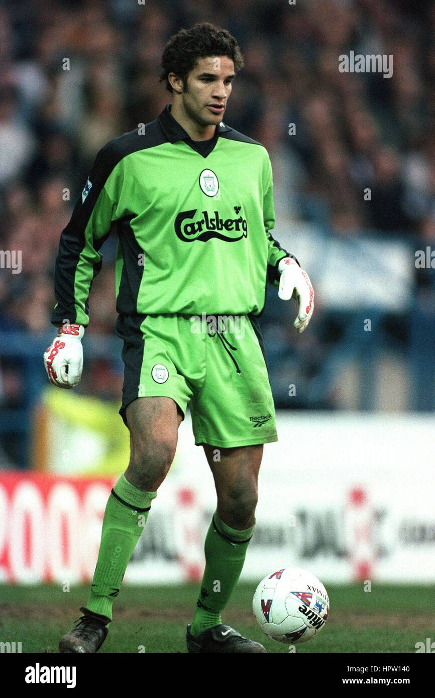 DAVID JAMES LIVERPOOL FC 16 February 1998 Stock Photo Alamy