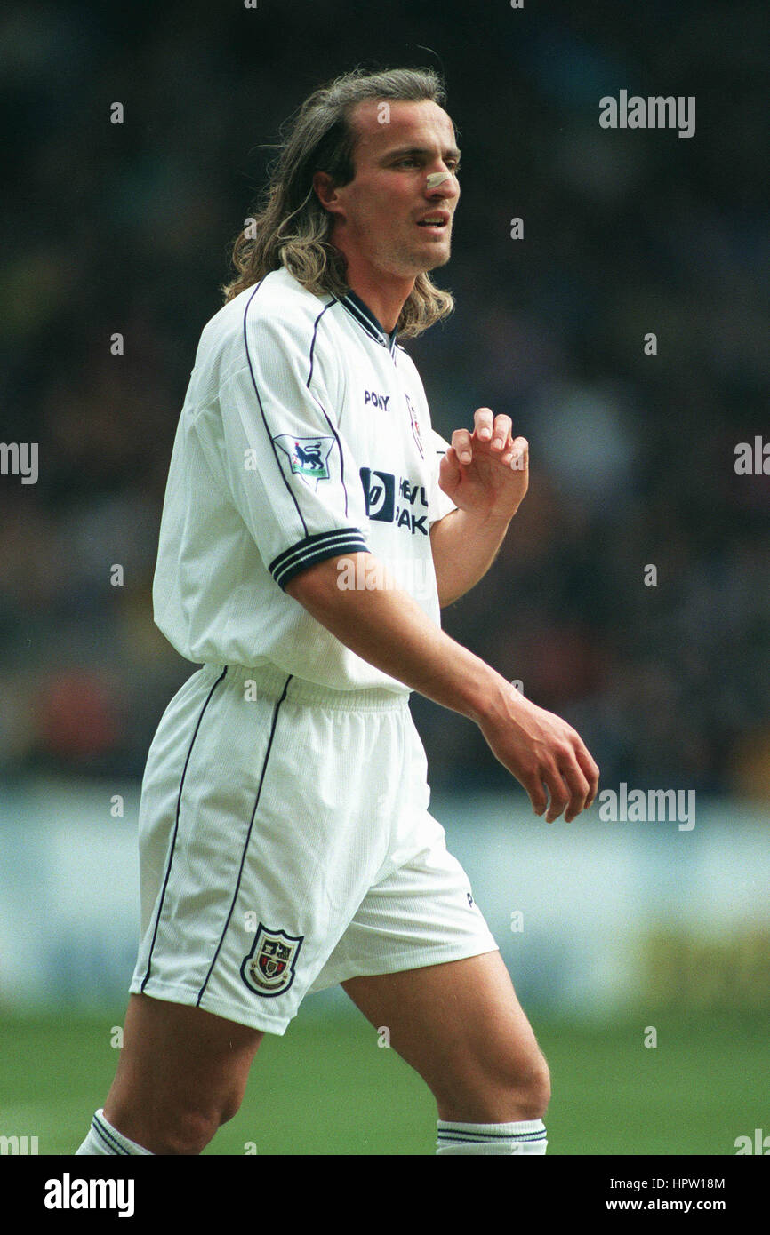 DAVID GINOLA TOTTENHAM HOTSPUR FC 24 September 1997 Stock Photo