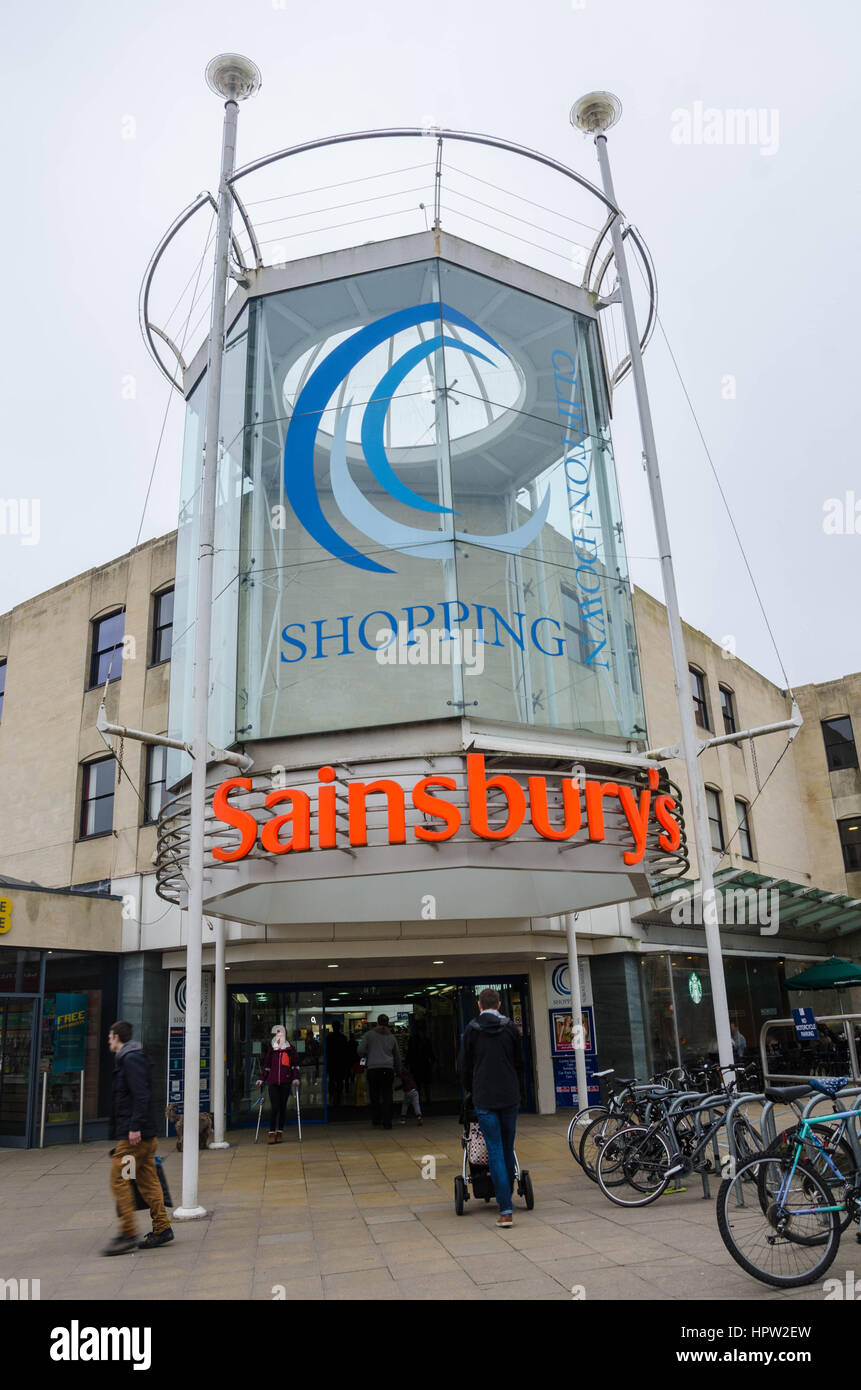 Clifton Down shopping Centre on Whiteladies Road in Bristol. Stock Photo