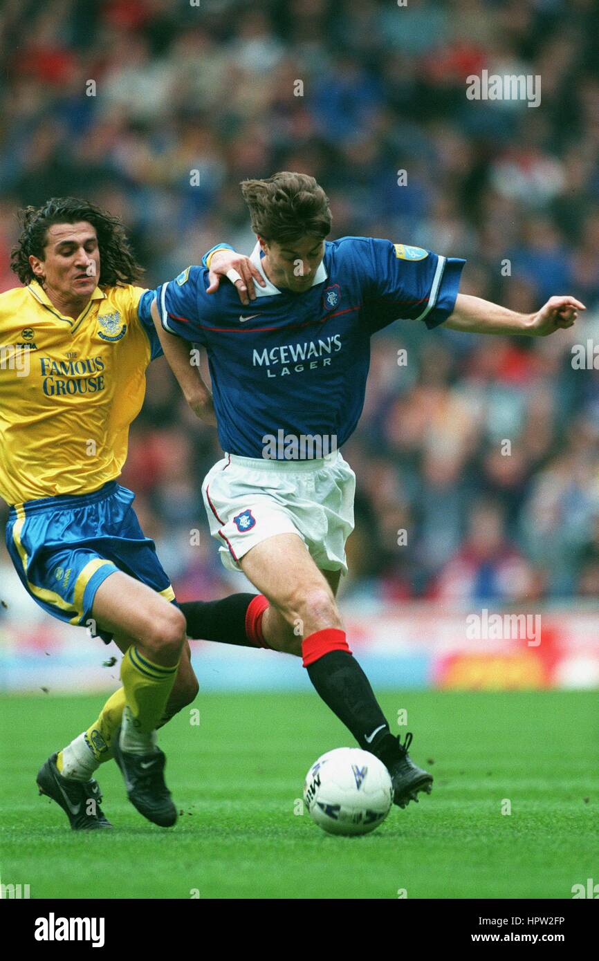BRIAN LAUDRUP GLASGOW RANGERS FC 31 July 1995 Stock Photo - Alamy