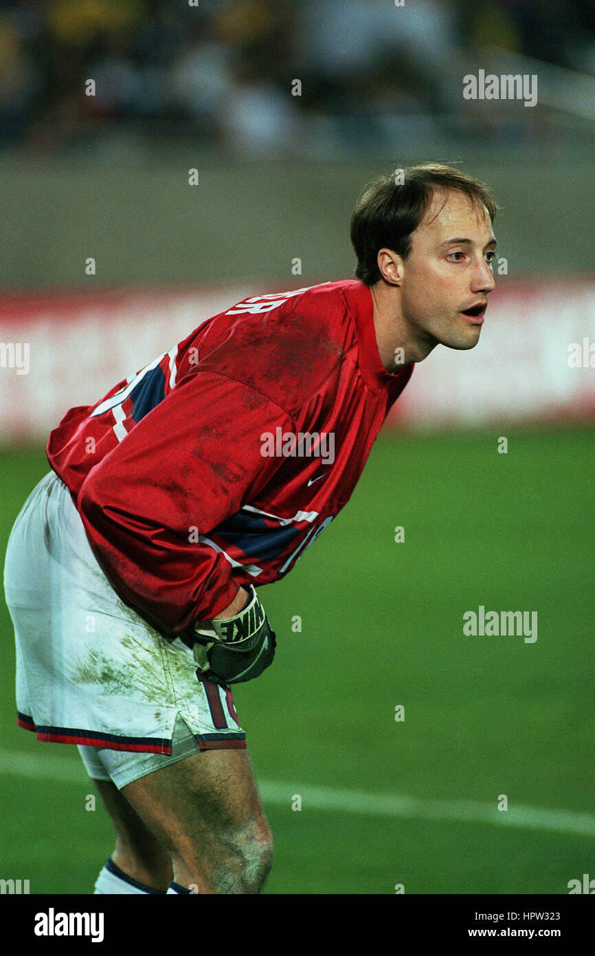 KASEY KELLER USA & LEICESTER CITY FC 19 February 1998 Stock Photo