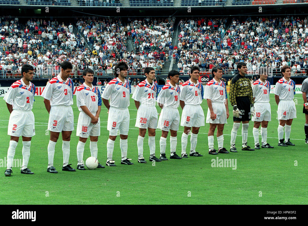 PARAGUAY FOOTBALL TEAM PARAGUAY 31 March 1998 Stock Photo Alamy