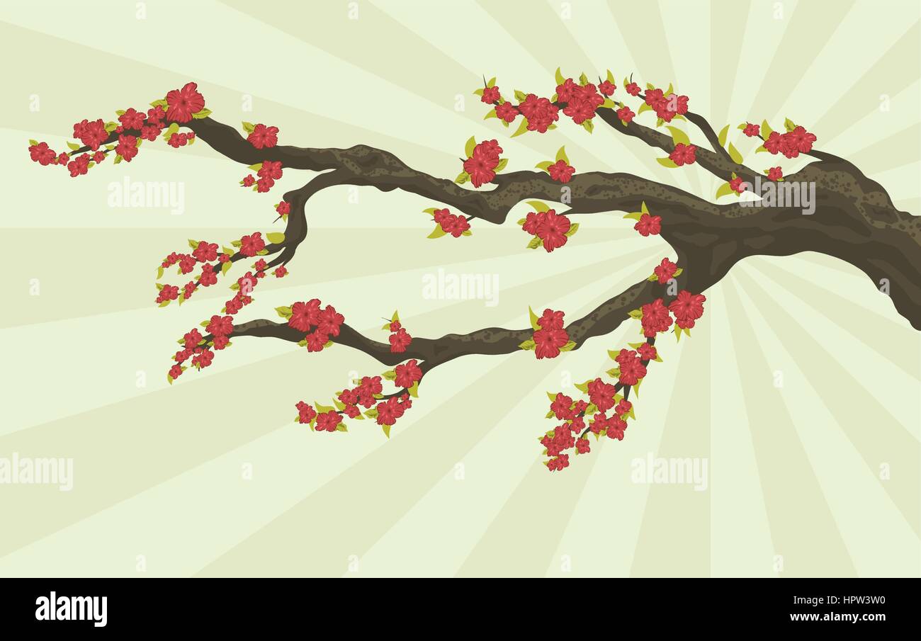 Bud branch Stock Vector Images - Alamy