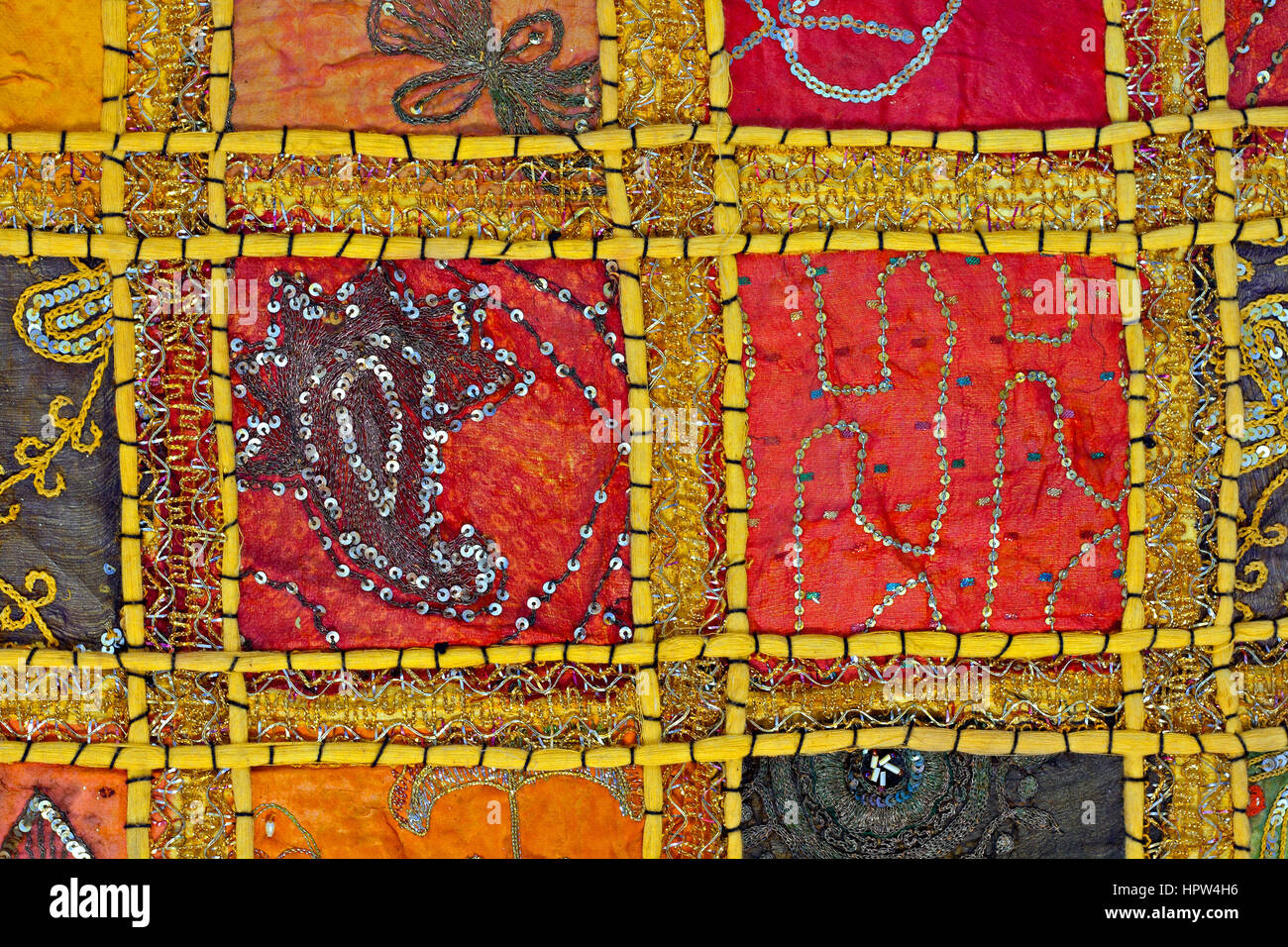 Close Up Of Colorful Turkish Wall Hanging Fabric Stock Photo Alamy