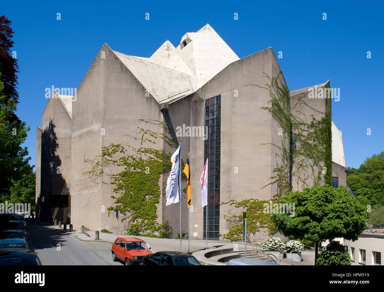 Europe, Germany, Velbert, the church Mariendom in the district Neviges, architect Gottfried Boehm Stock Photo