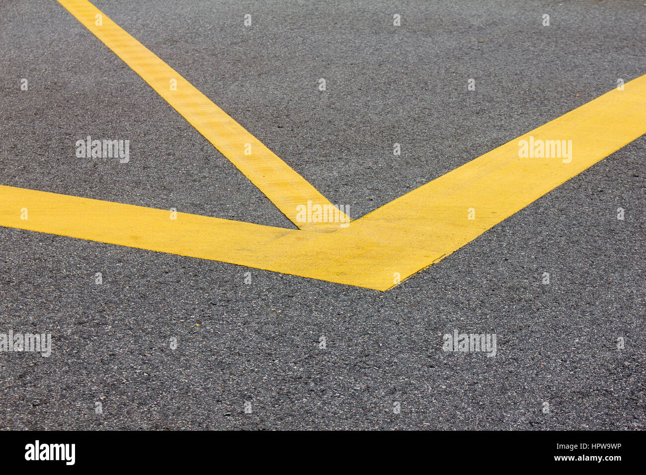 Asphalt road texture background with yellow line Stock Photo - Alamy