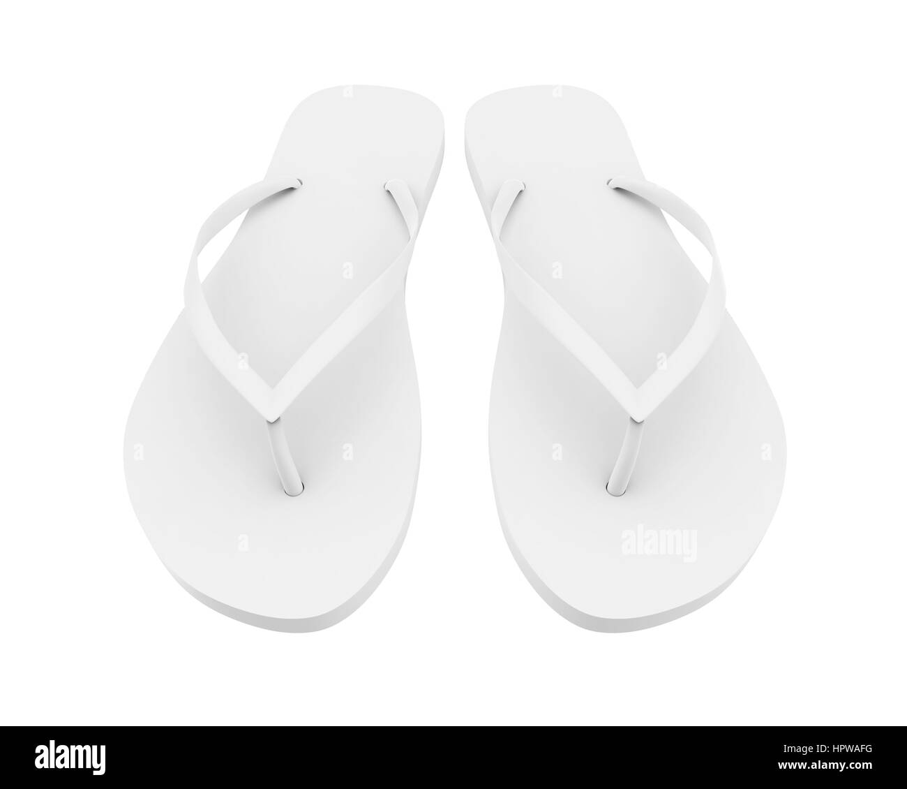Flipflops Sandal Isolatedwhite Stock Photo Alamy
