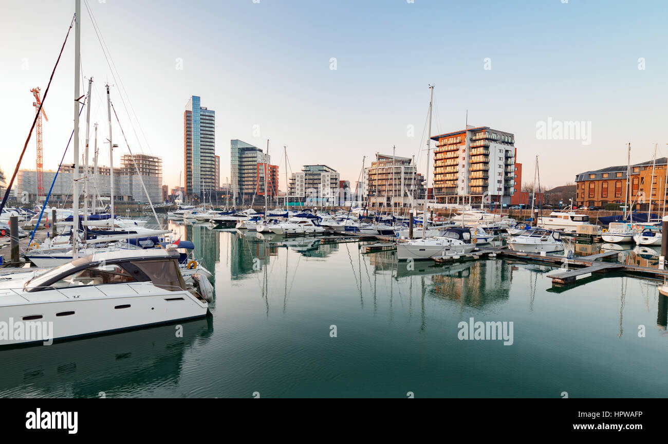 Ocean Village marina at Southampton Stock Photo Alamy