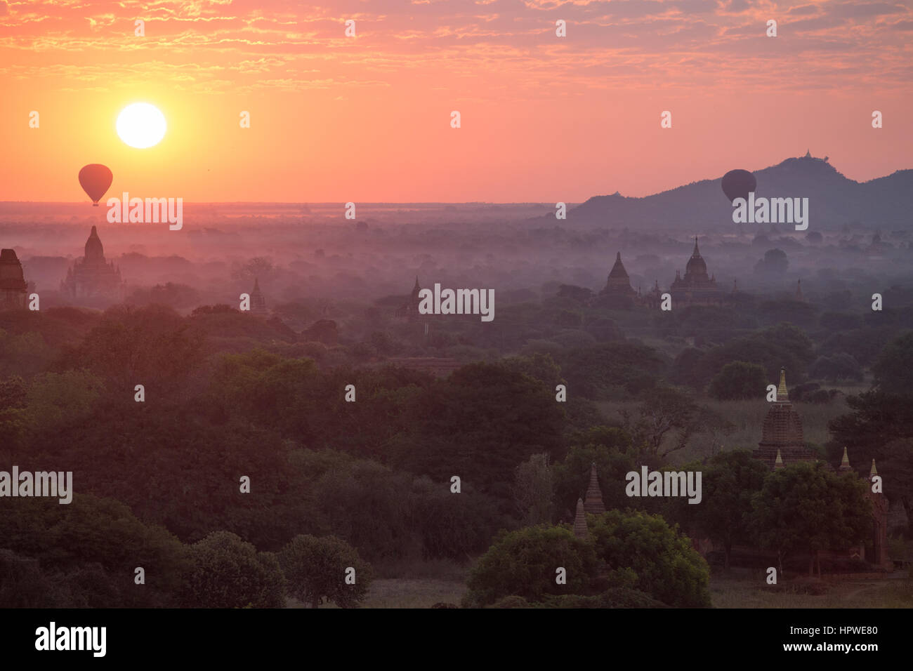 Bagan in Myanmar Stock Photo