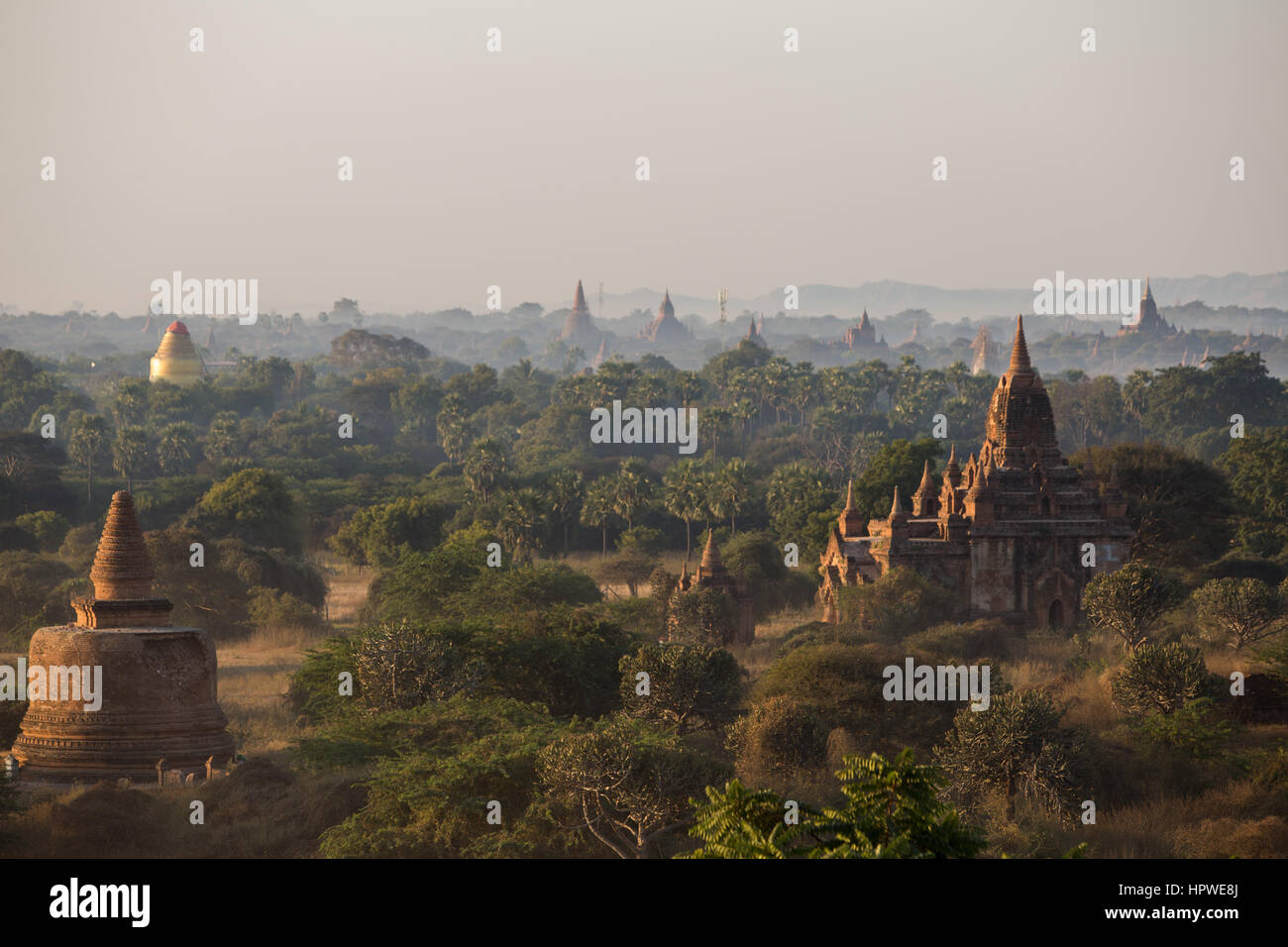 Bagan in Myanmar Stock Photo