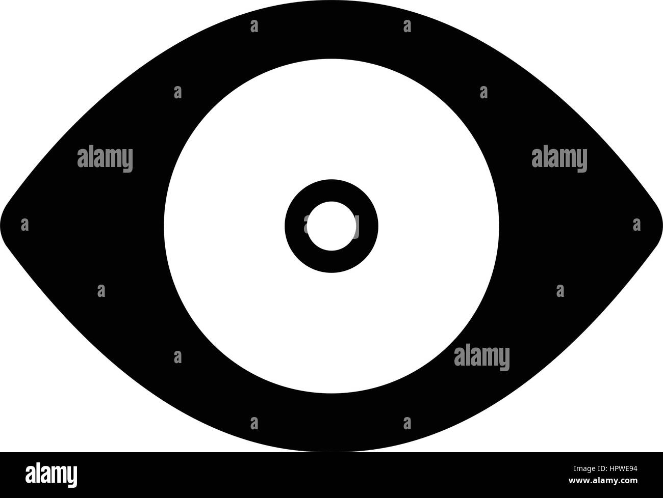 Eye icon - vector black icon Stock Vector Image & Art - Alamy