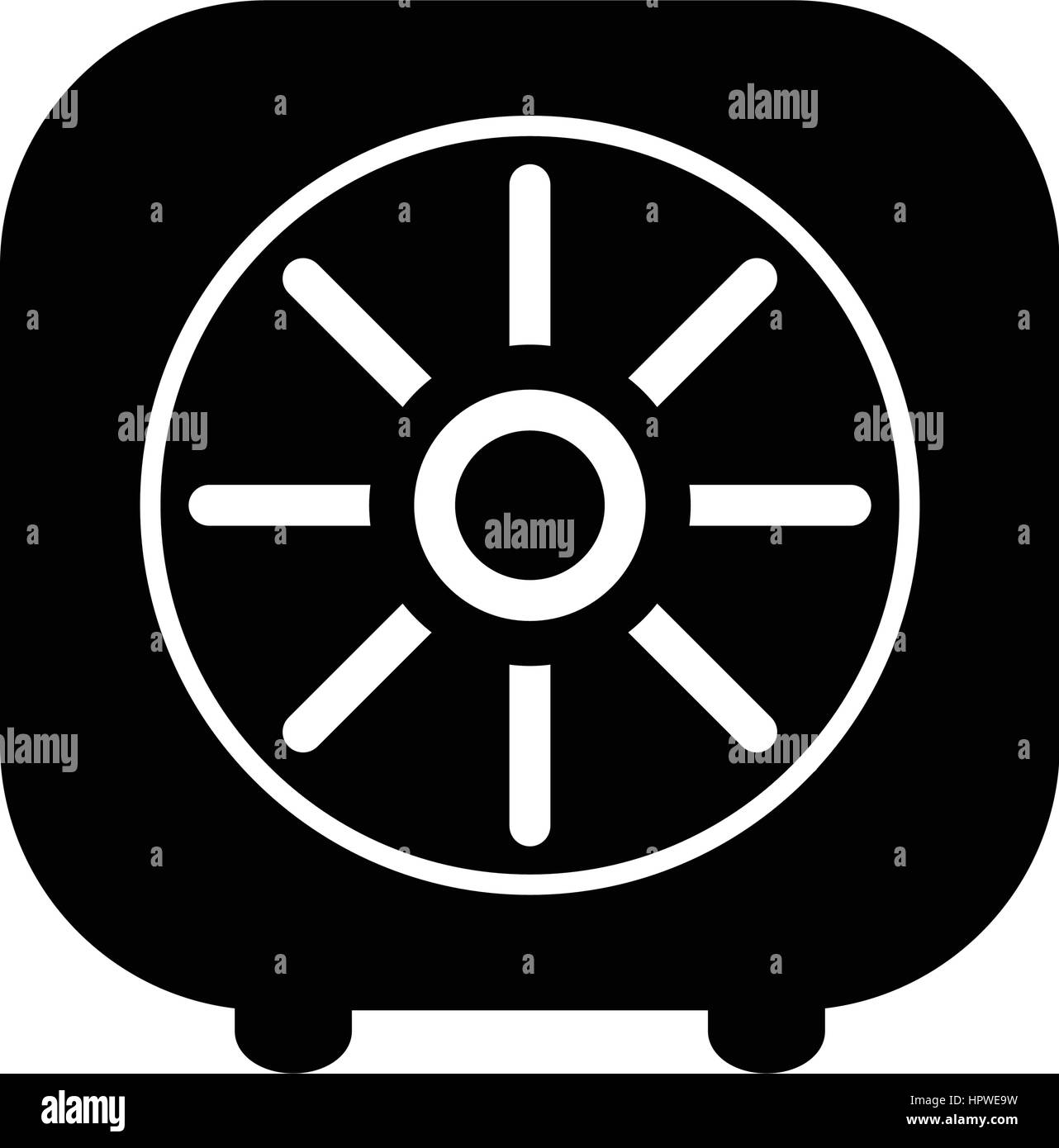 Safe vector icon line Stock Vector Image & Art - Alamy