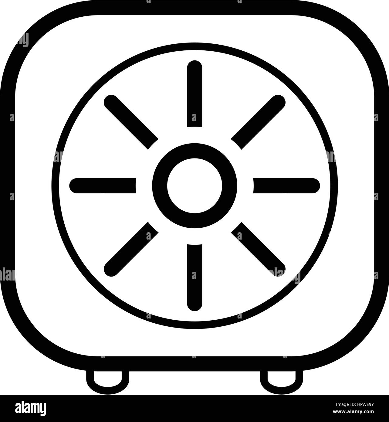 Safe vector icon line Stock Vector Image & Art - Alamy