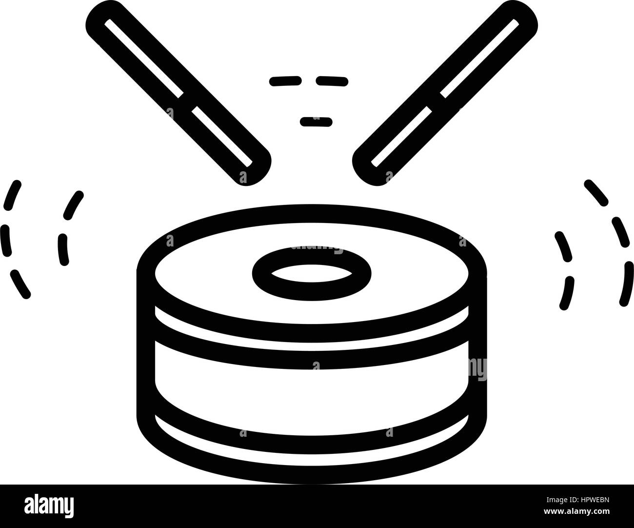 Drum Icon Isolated line style Stock Vector Image & Art - Alamy