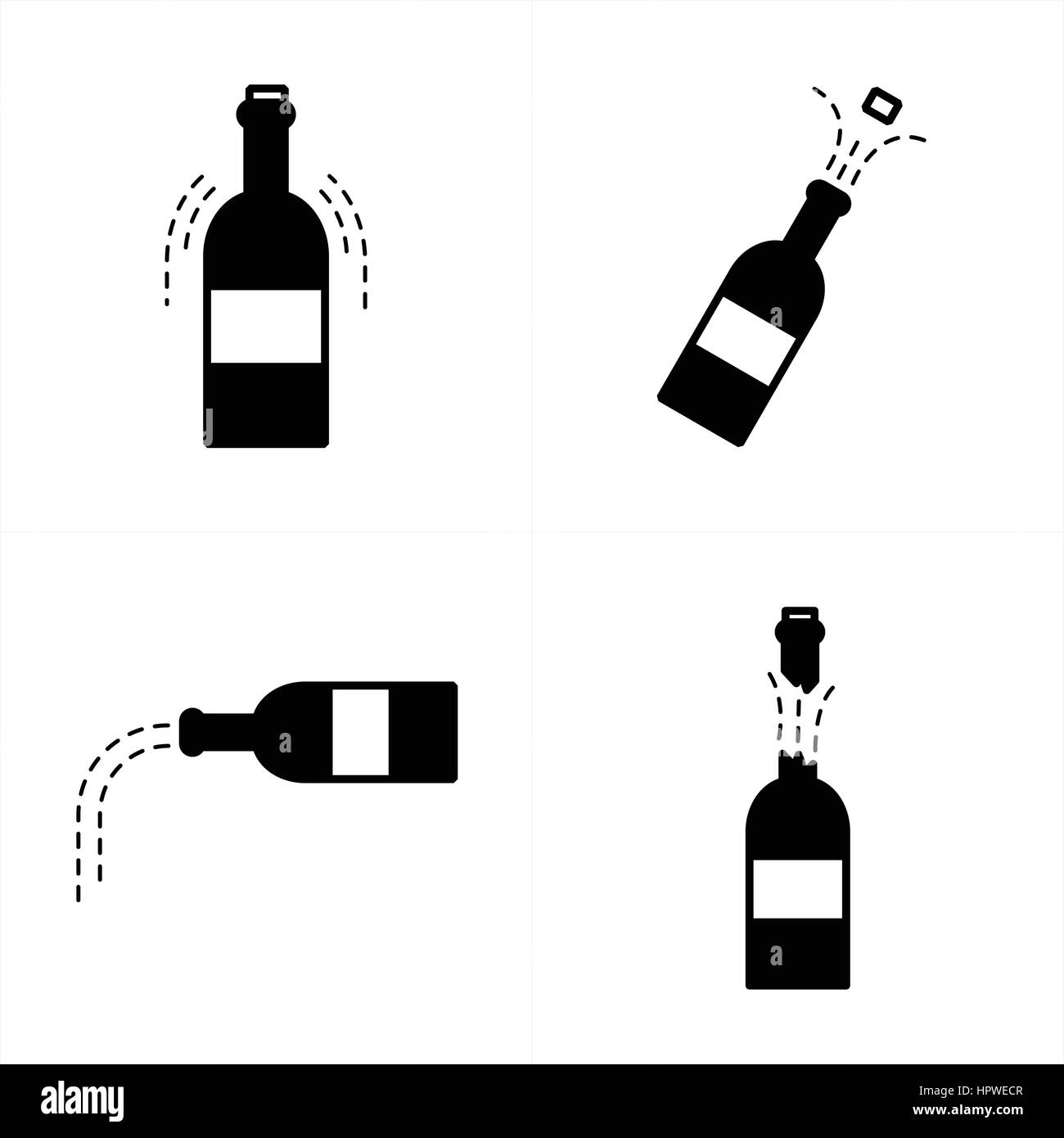 Wine Icon in Vector Stock Vector Image & Art - Alamy
