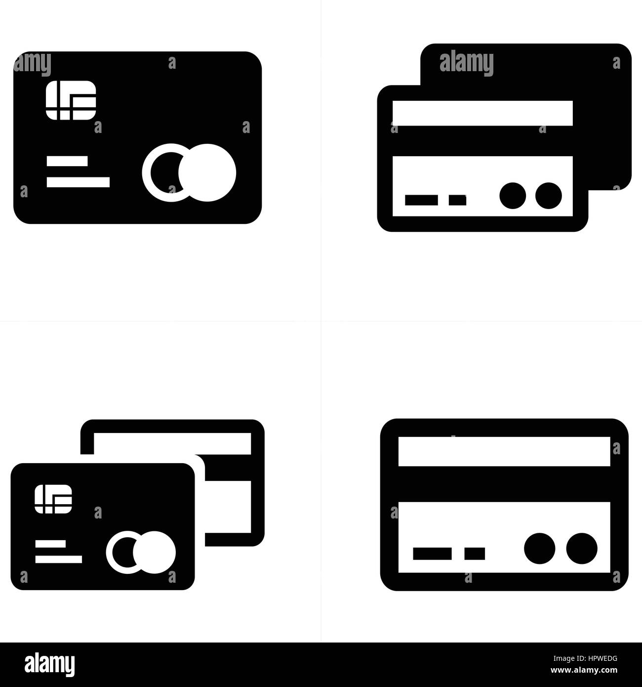 Credit card icons Stock Vector Image & Art - Alamy