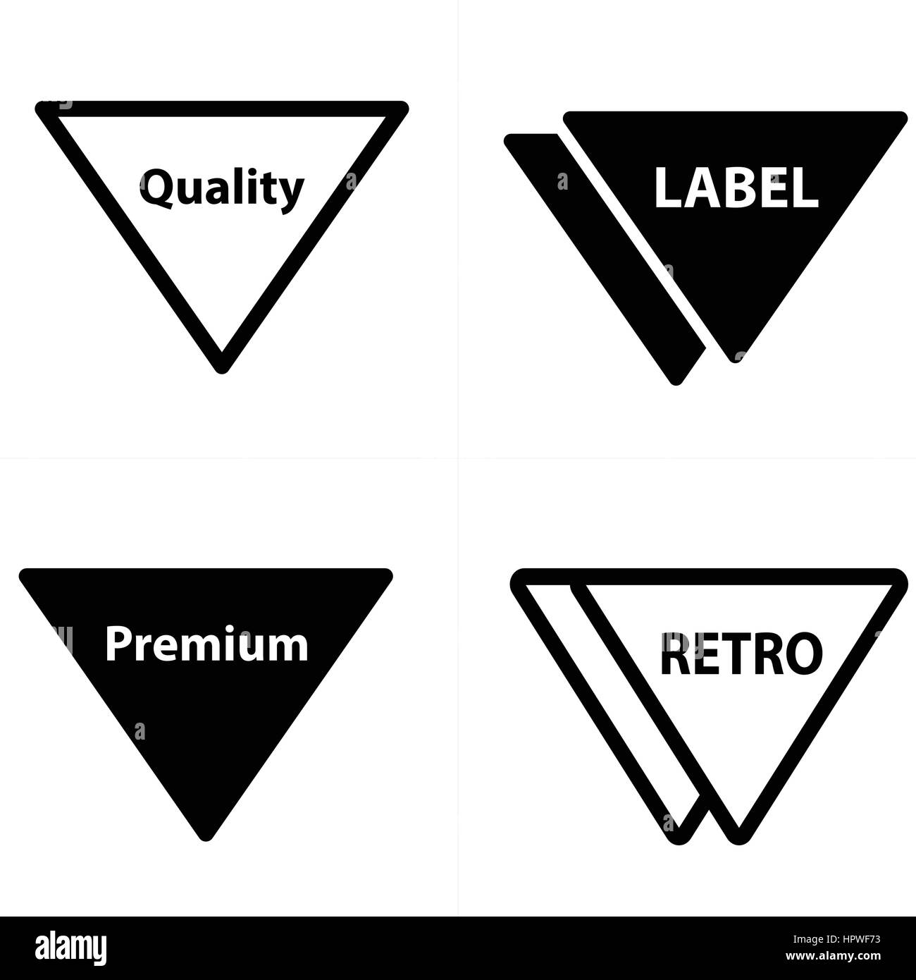Price tags, label set triangle design Stock Vector Image & Art Alamy