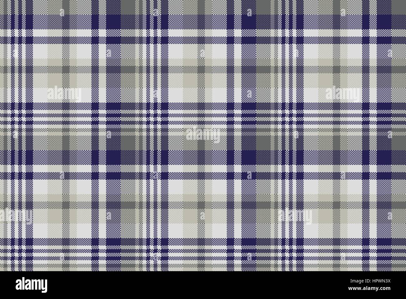 Blue gray check textile seamless pattern. Vector illustration Stock ...