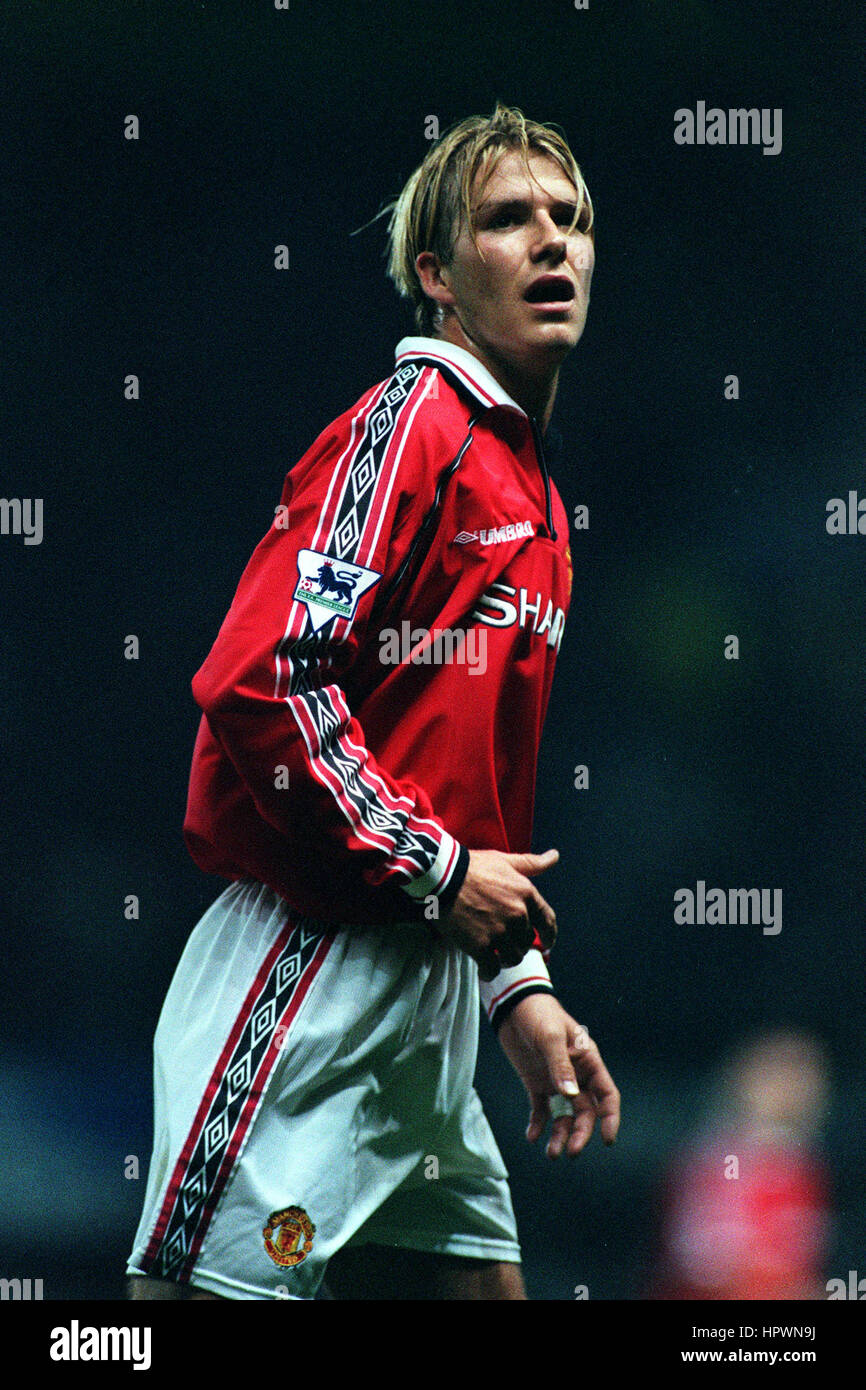 David beckham manchester united 1998 hi-res stock