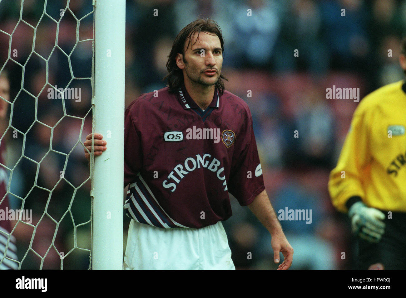 STEFANO SALVATORI HEART OF MIDLOTHIAN FC 05 October 1998 Stock Photo
