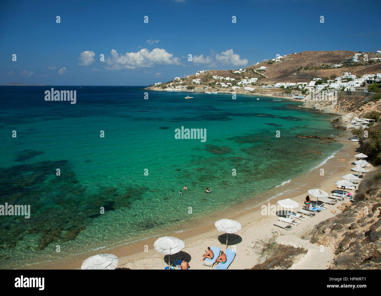 Beach near Agios Ioannis, Mykonos Stock Photo - Alamy