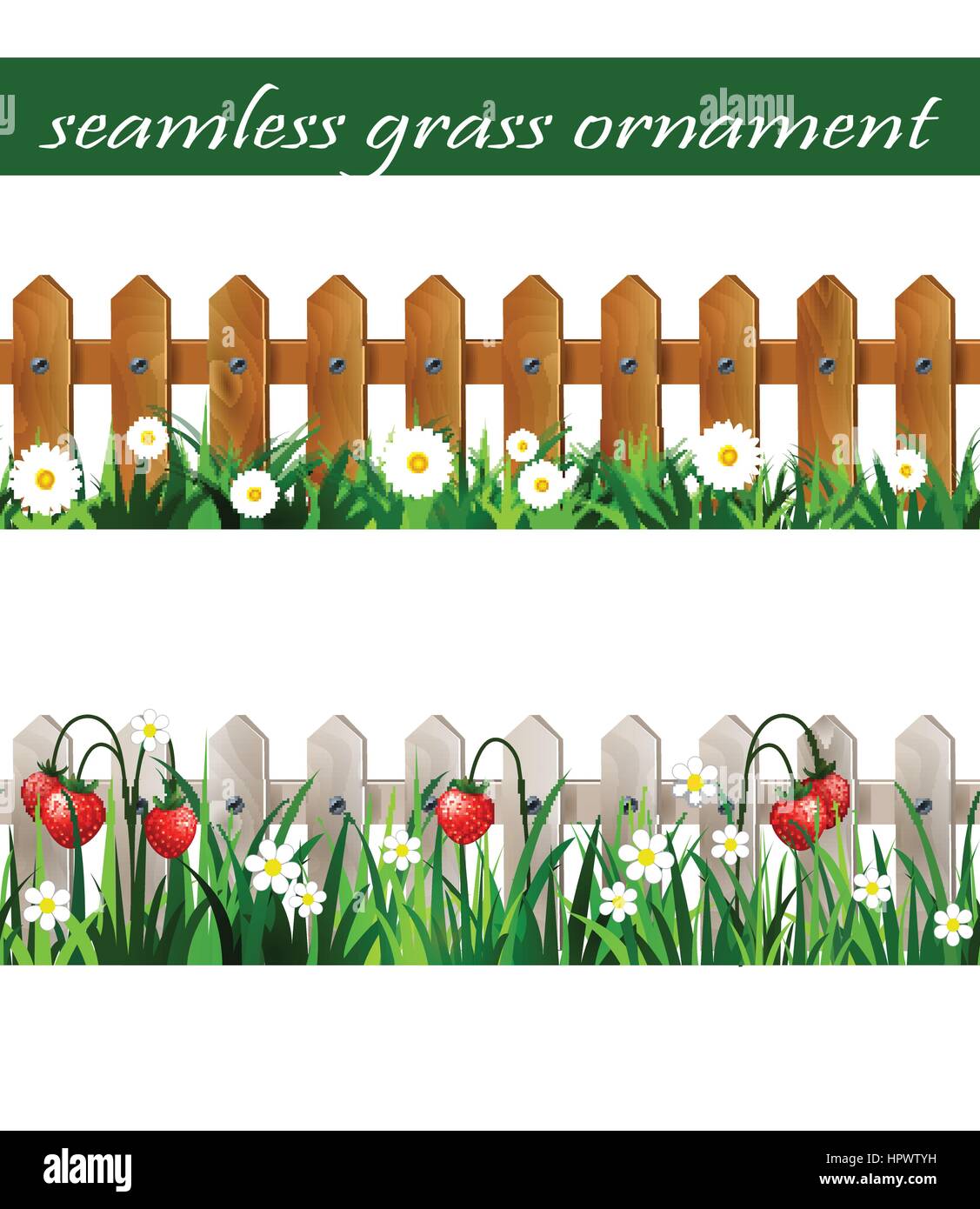 Green Grass seamless set Stock Vector Image & Art - Alamy