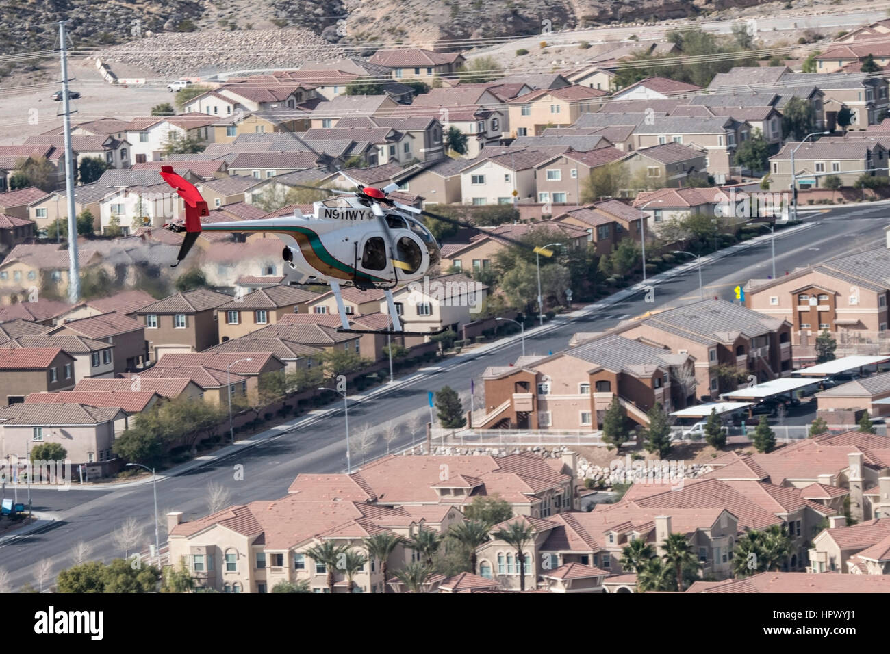 Police helicopter flying hi-res stock photography and images - Alamy