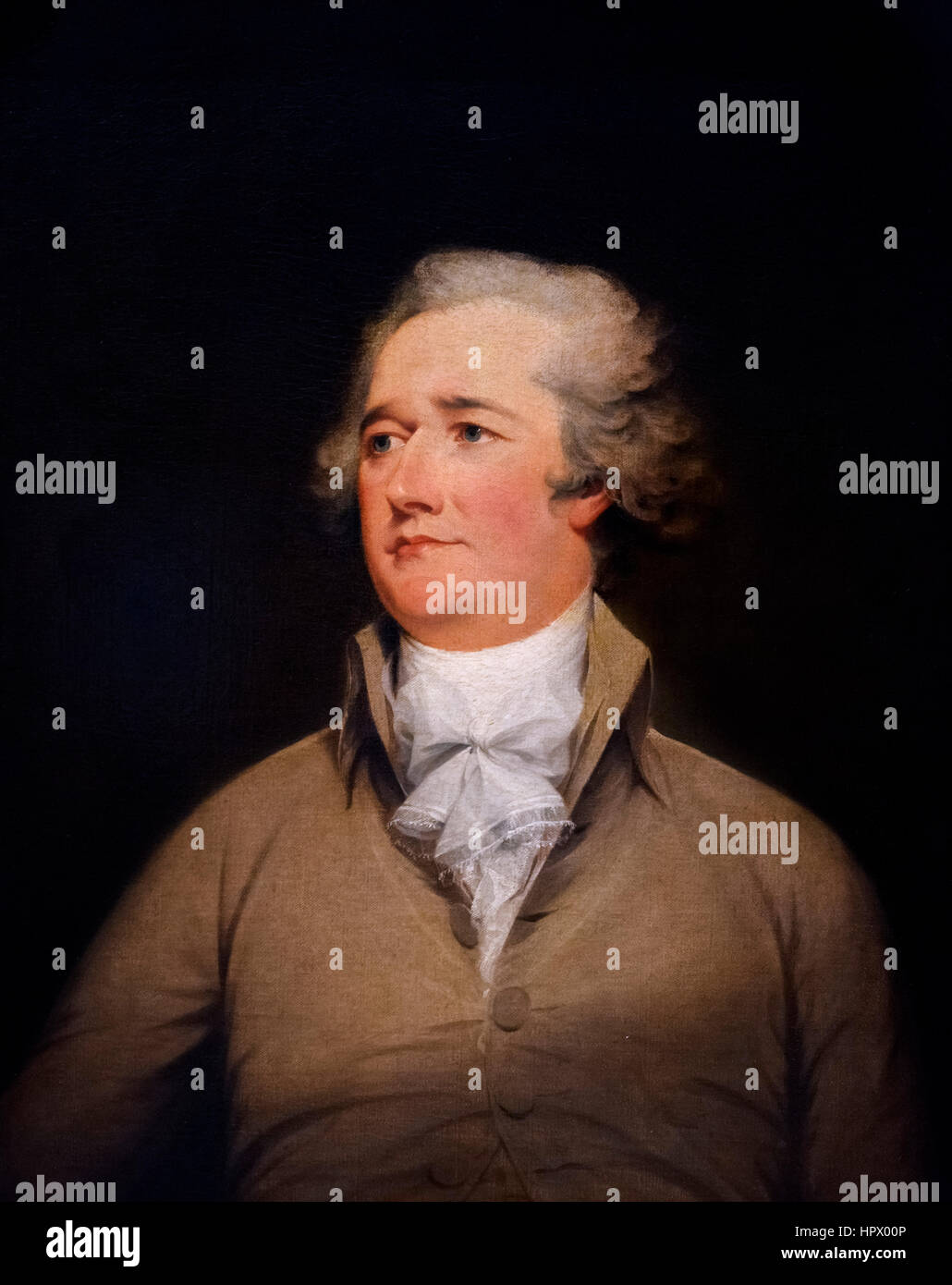 Alexander Hamilton (1755-1804), portrait by John Trumbull, oil on canvas, 1792 Stock Photo
